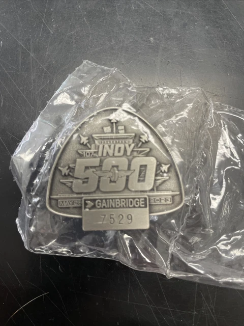 2023 Indianapolis Indy 500 Silver Pit Badge IMS Pagoda Josef Newgarden NEW