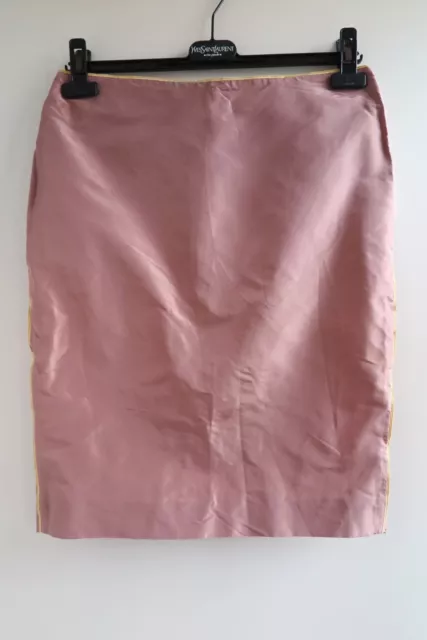 Gucci 2005 S/S silk skirt for dress runway coat jacket fur shearling