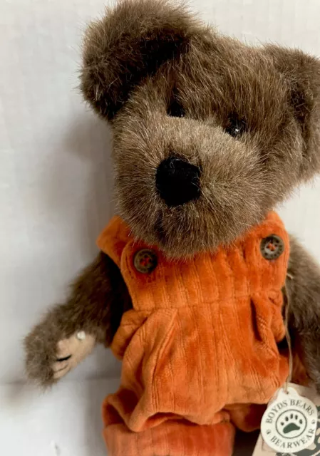 Boyds Bears ‘Autumn Falls Berry’  2000 With Tags Retired Hallmark 11” Retired