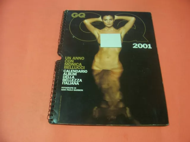 Calendario Gq  Anno 2001 Con Monica Bellucci In Ottimo Stato