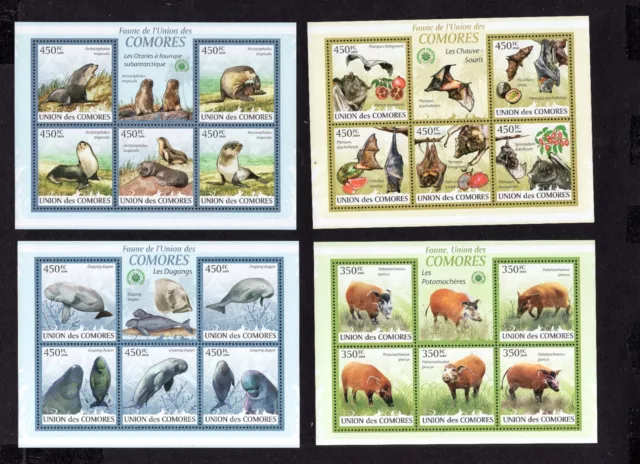 Comoros 2009 set of mini sheets of stamps Mi#2430-2464 MNH CV=82.8$