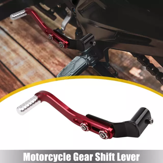 Aluminiumlegierung Gang Lenker Schalthebel Pedal für Motorrad Rot