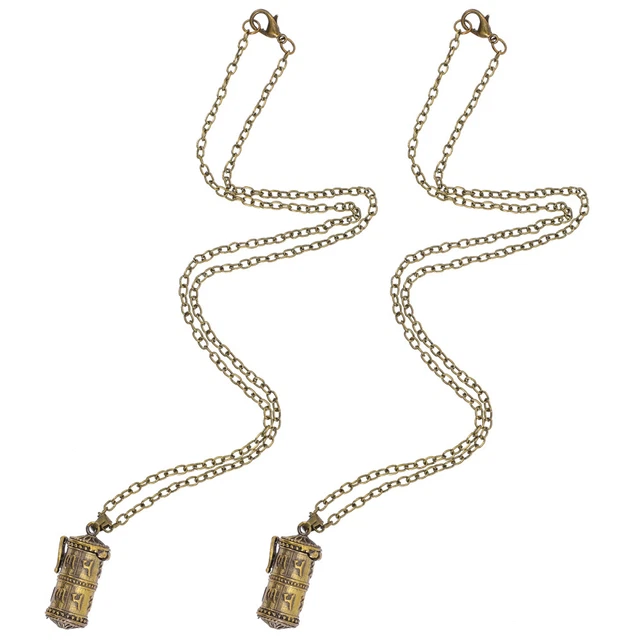 2 piezas Collar Urna Mascota Joyería Hombre Hombres Collar Cenizas Collar de Guardamonos
