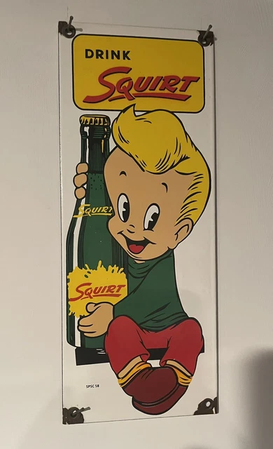 Squirt Porcelain Sign