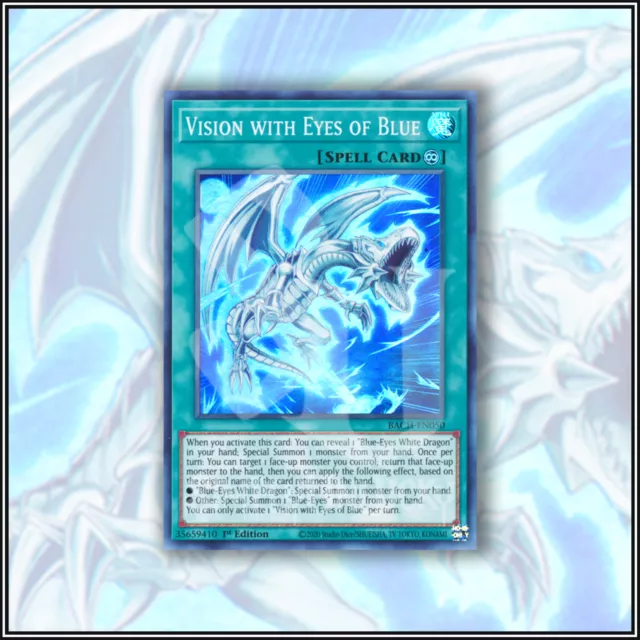 YuGiOh VISION WITH EYES OF BLUE | KAIBA'S DECK ▪️ SUPER RARE ▪️ 1ST EDITION 💎