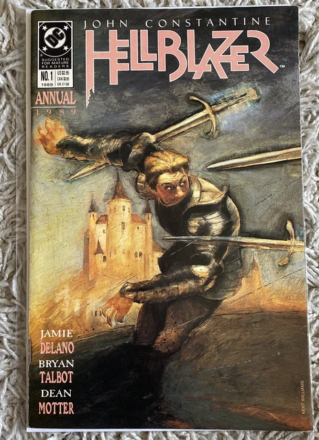 John Constantine Hellblazer Annual #1 DC Comics 1989 Sent In A Cardboard Mailer
