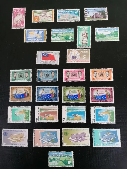 Western Samoa U/M  Mint Stamps, 1962-1966 , inc Sets, High Values