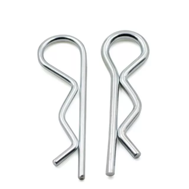 R Clips Shaft Retaining Pins Beta Pins Zinc Plated Hair Cotter Pin M1.2-M3.5