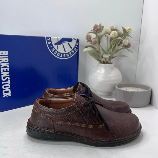 BIRKENSTOCK MEMPHIS SHOES Leather Brown Size EU 44 US 11 M  display picture 1