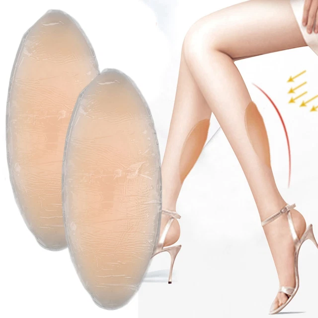 _2PCS 180G LEG Gel Pad Beige Silicone Adhesive Calf Pads Soft Women ...