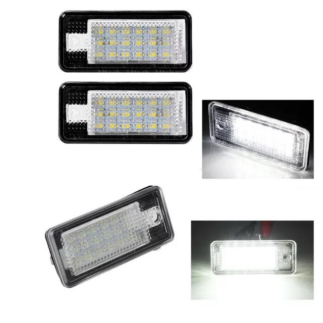 Plafones led de matrícula para Audi A3 A4 A5 A6 A8 Q7 blanco frío homologados