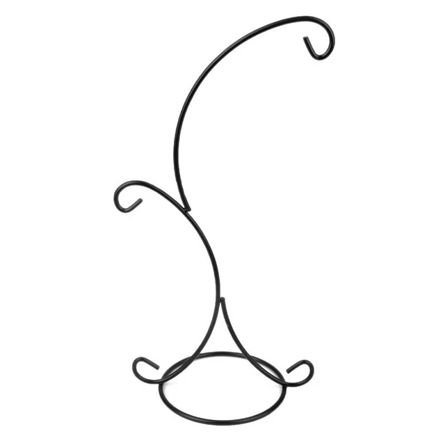 2 -Hook Ornament Display Stand Holder Hanging Baskets Plants Indoor