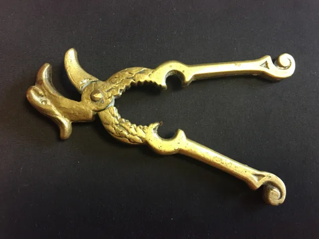 Collectible Decorative Brass Eagle Ornate Nut cracker