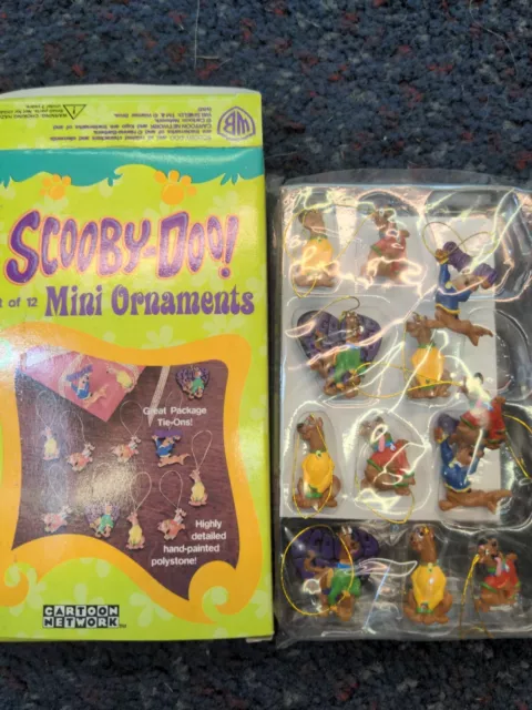 Scooby-Doo! Set of (12) Mini Cartoon Network Christmas Tree Ornaments New in Box