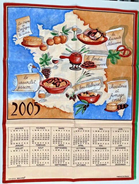VINTAGE TORCHON CALENDRIER SERVIETTE 1972 ECUREUIL CAISSE EPARGNE