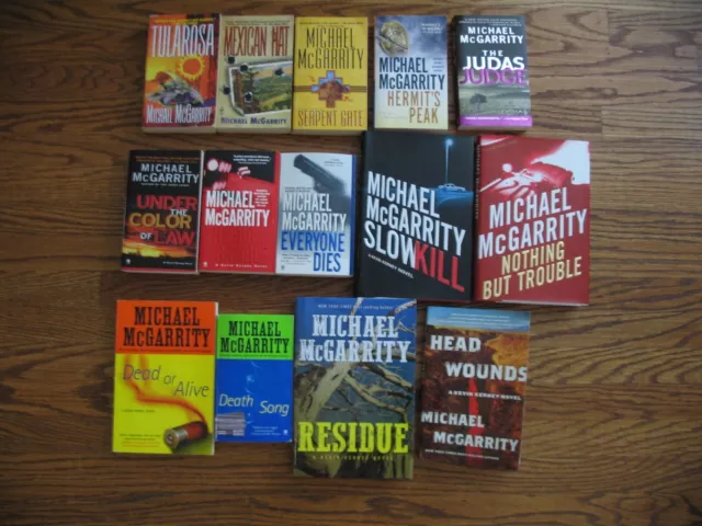 MICHAEL McGARRITY KEVIN KERNEY COMPLETE COLLECTION 14 BOOKS, SOME SIGNED