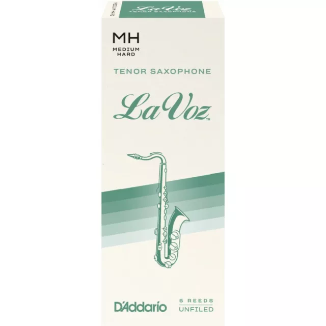 D'Addario RKC05MH - Anches La Voz saxophone ténor, Medium Hard, boîte de 5