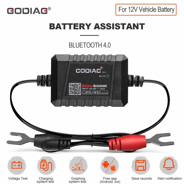 Godiag Car Battery Monitor​​ Tester Bluetooth 4.0 12V Tester Diagnostic Analyzer