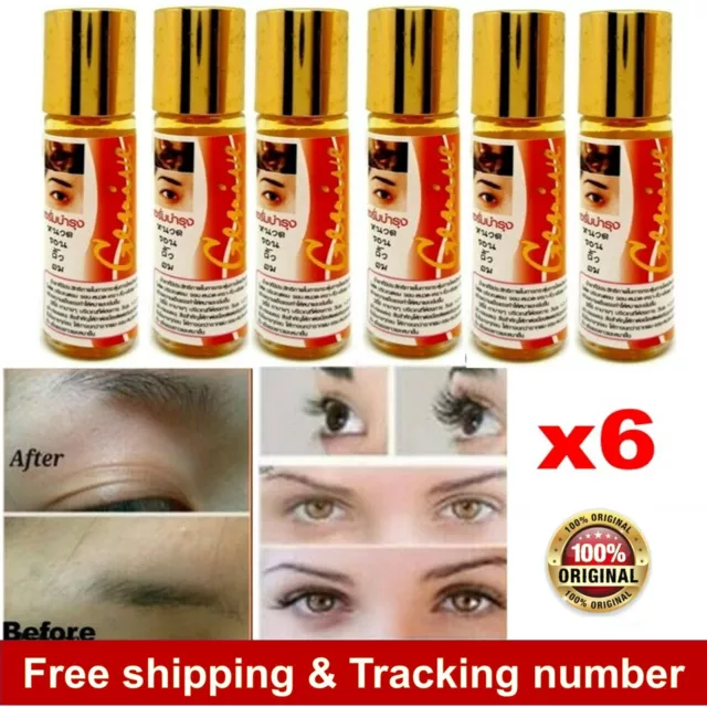 6x Genive Lash Natural Growth Stimulator Serum Eyelash Eyebrow Longer 10ml