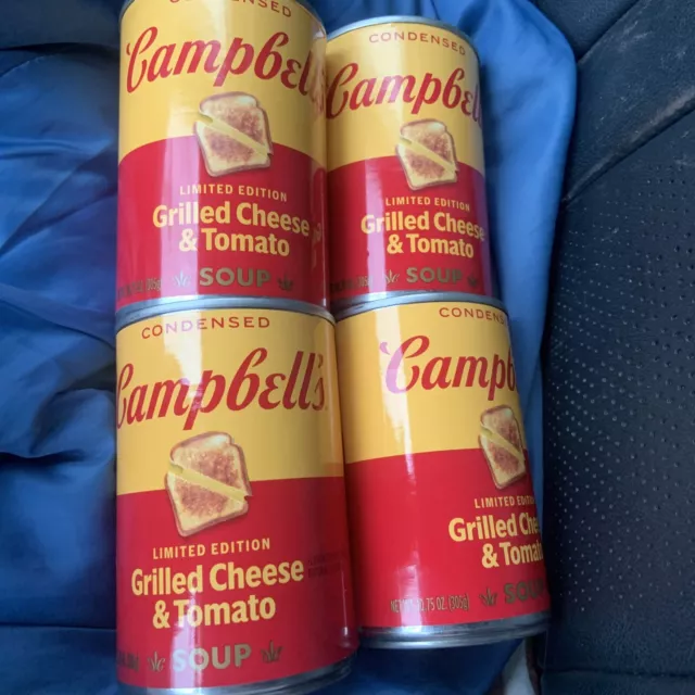 4x Cans Campbell's Limited Edition Grilled Cheese & Tomato Soup - Only One Run!