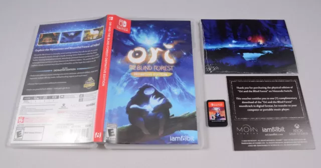 ORI AND THE BLIND FOREST DEFINITIVE EDITION COMPLETE CIB Nintendo Switch Tested