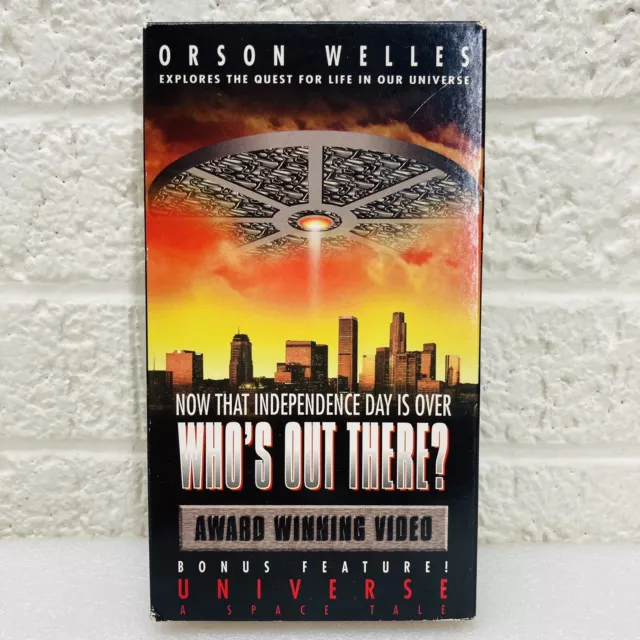 HTF‼ Who's Out There? (VHS, 1996) UAV Orson Wells Carl Sagan Sci-Fi Aliens UFO