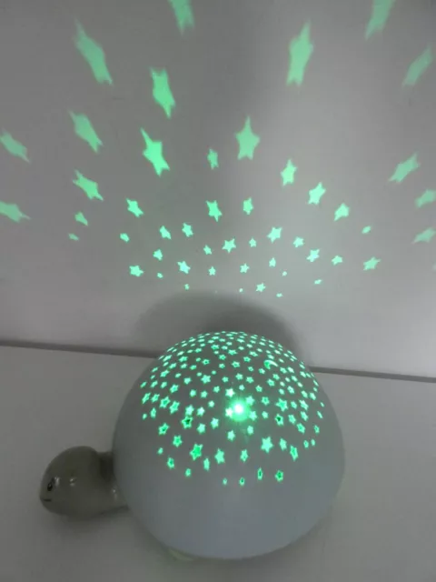 Proiettore Musica Luce Notturna Pabobo Luna Stelle Verde Blu Ambra TP02B Bambino