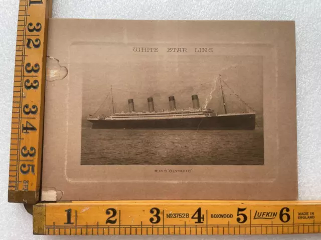 1921 Rms Olympic Abstract Of Log Photo White Star Line Free Ship Usa Canada Info