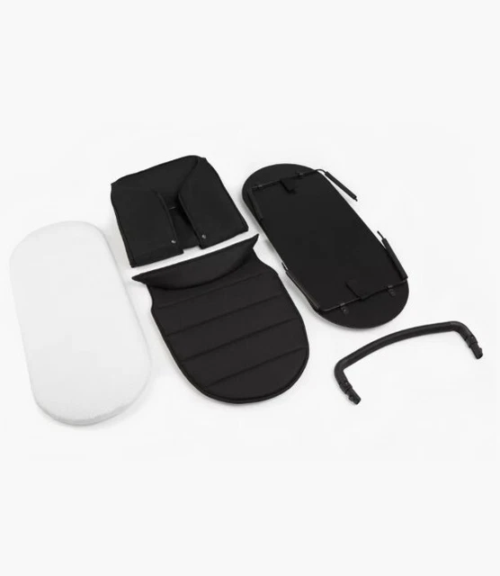 NUEVO iCandy Melocotón Sarga Negra 2da Tela de Carrycot y Barra de Parachoques