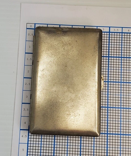 VINTAGE CIGARETTE CASE Box Metal Cigar Storage with Lock Rectangular £