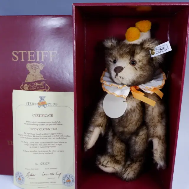 Steiff Club Limited Teddy Crown 1993 Ean 420023 Clown