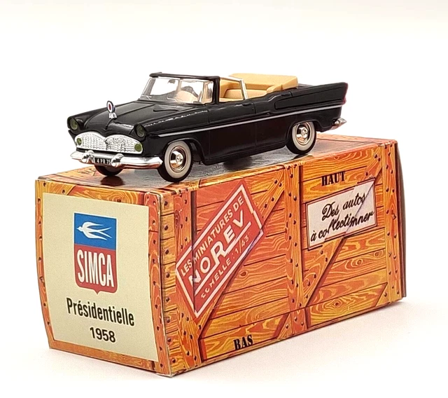 NOREV 1/43 Simca Chambord Cabriolet Présidentielle 1958 – Modèle De Gaulle – GIFTSE
