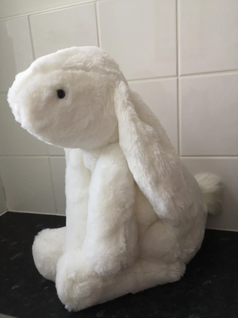 White Smudge Rabbit JELLYCAT HUGE WHITE smudge bunny The white company exclusive soft toy ...