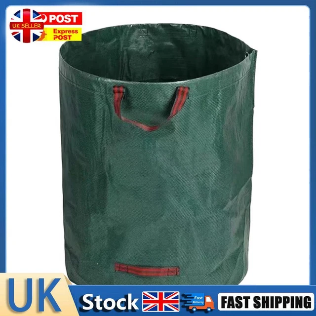 Foldable Garden Waste Bag Reusable Leaf Grass Container for Lawn Yard Pool(500L)