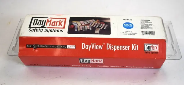 DayMark I132153 DuraMark Label Dispenser Day of the Week 3/4" 7000 Labels