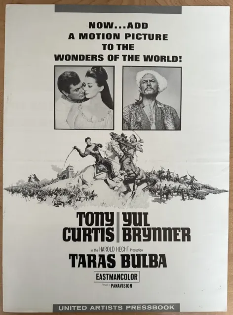 TARAS BULBA (1962) Pressbook - Yul Bryner Tony Curtis Christine Kaufmann