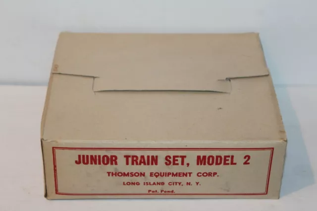 THOMPSON EQUIP. Co. 1940'S or 50'S  NOS JUNIOR TRAIN SET #2 with BOX