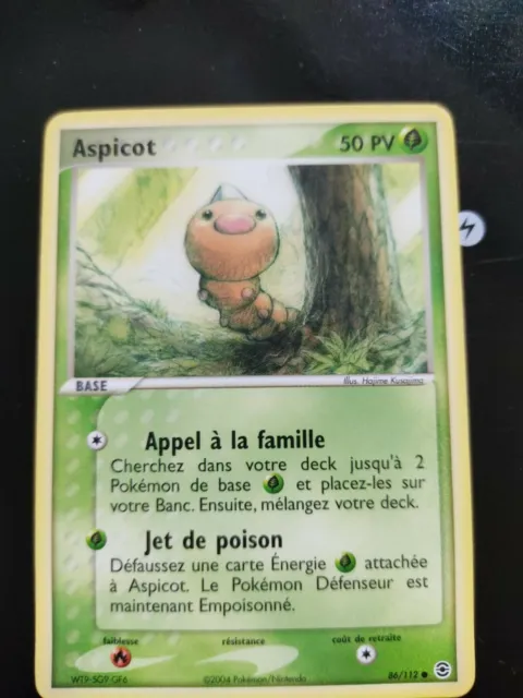 Carte Pokemon - Aspicot Nm 86/112 Ex Rouge Feu Vert Feuille