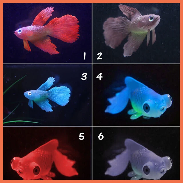 Floating Goldfish Glowing Effect Aquarium Tank Ornament Decoration Fish Safe