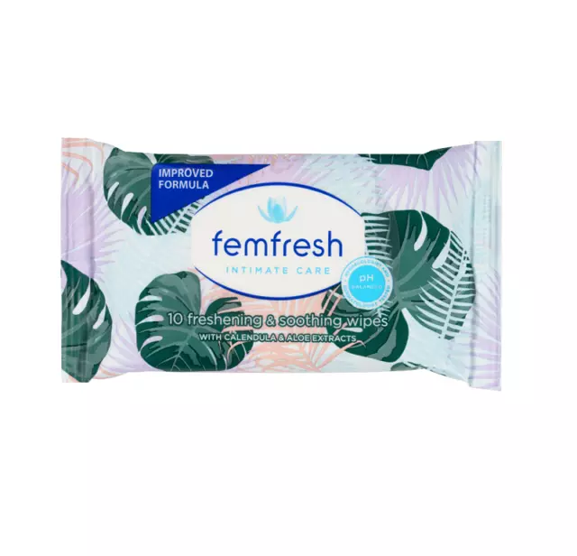 * Femfresh Intimate Care Pocket Wipes 10 Sheets