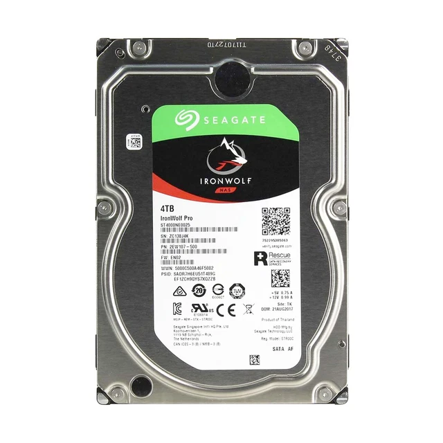 Lot De 2 Disques Durs NAS Seagate IronWolf Pro 20 To - SATA III 3.5" 7200 Tr/min - Garantie 5 Ans - 8