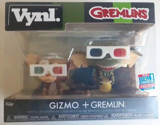 FUNKO VYNL. FIGURE Set GREMLINS, Gizmo + Gremlin 3D Glasses 2018