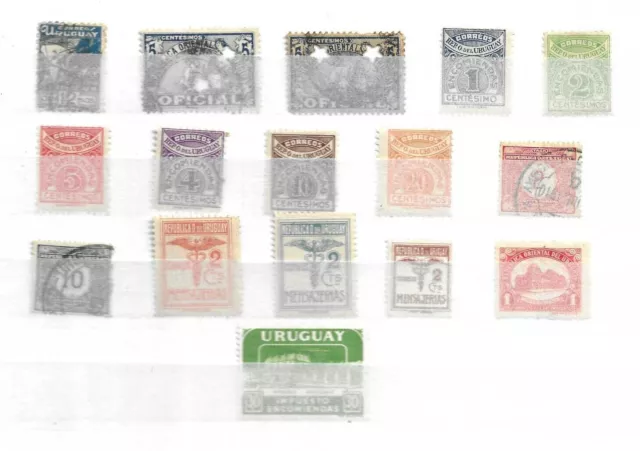 Uruguay  - Back Of The Book   - Lot Of  Old   Stamps