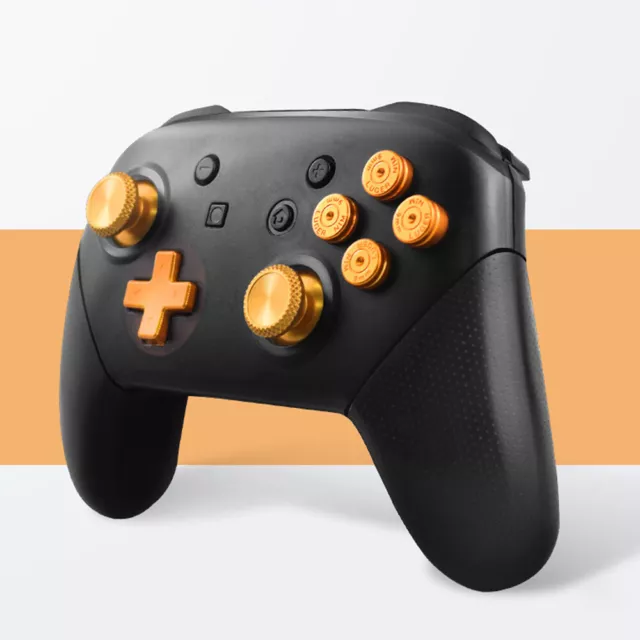 For Nintendo Switch Pro Controller Bullet Metal Buttons Thumbstick ABXY Keys 2