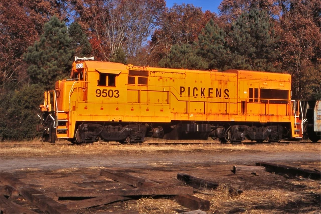 PICKENS RAILROAD (PICK) U18B 9503 Original slide--Ex. CSXT--Seaboard Coast Line