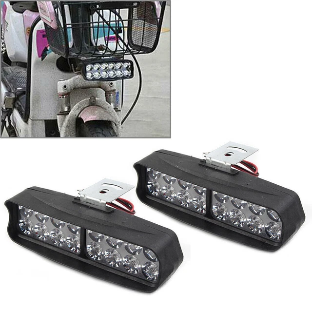 2x fari moto fendinebbia faretto 16 lampadine proiettore per auto UTV ATV