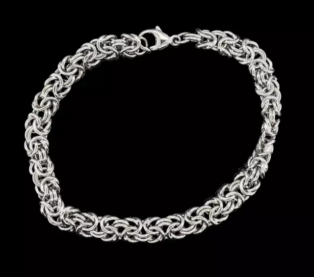 Bracciale Caccia Gioielli Esclusivo Catene Reali In Argento 925/- Rodiato