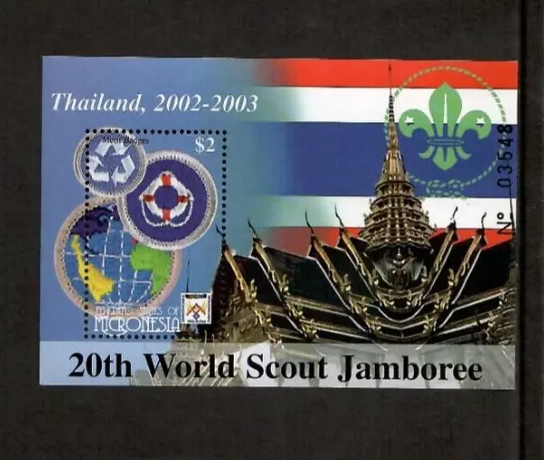 Micronesia 2002 - World Scouts Jamboree - Souvenir Stamps Sheet Scott #501 - MNH