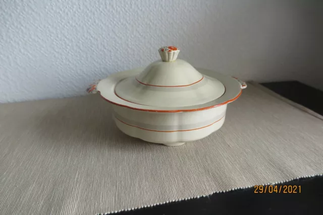 Beautiful Art Deco Mason's Ironstone Tureen With Lid - Perfect Condition