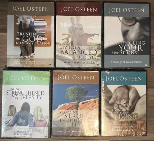 Joel Osteen Messages Lot of 6 DVD  Sermons Bible Studies Brand New Sealed